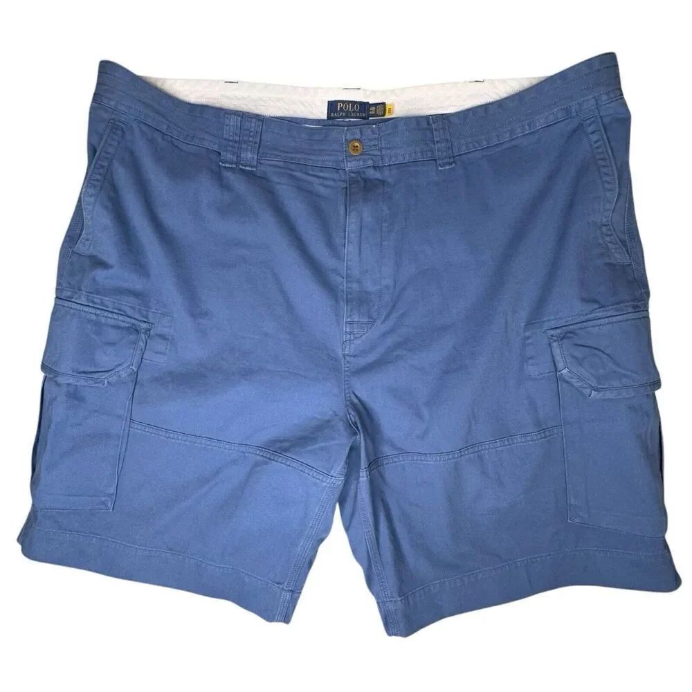 Polo Ralph Lauren Mens 48B Cargo Shorts Blue 10” Relax Preppy Classic Dadcore